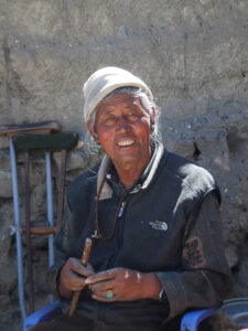 Local man in Dhi village in the Mustang region of Nepal