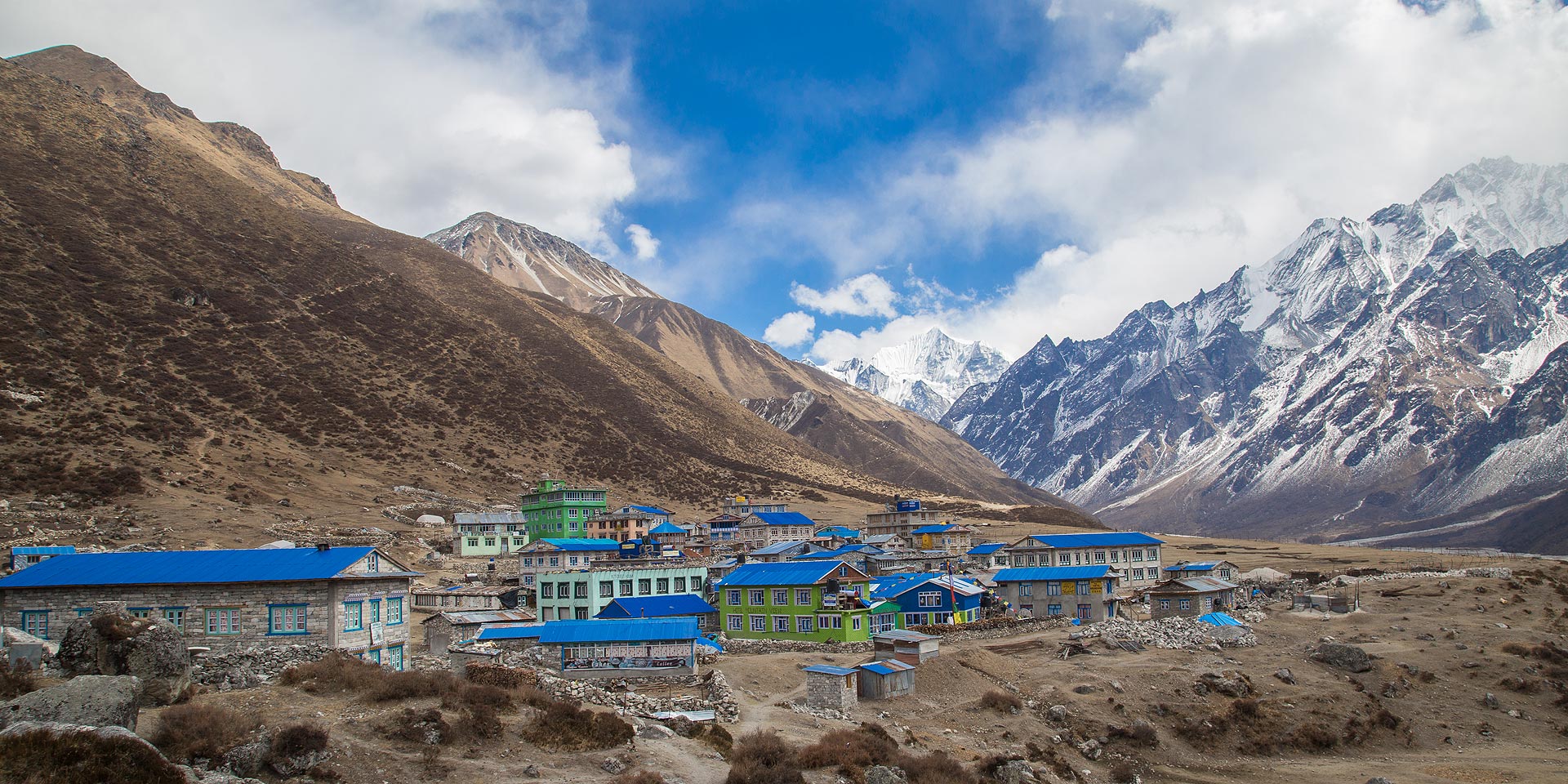Kyangjin Gompa, the last village in the Langtang valley, Nepal