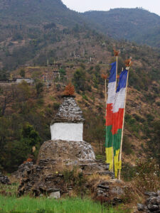 Little Stupa above Timbu in the Helambu region of Nepal