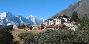 Tengboche Monastery on the main Everest Base Camp trail in the Khumbu region of Nepal