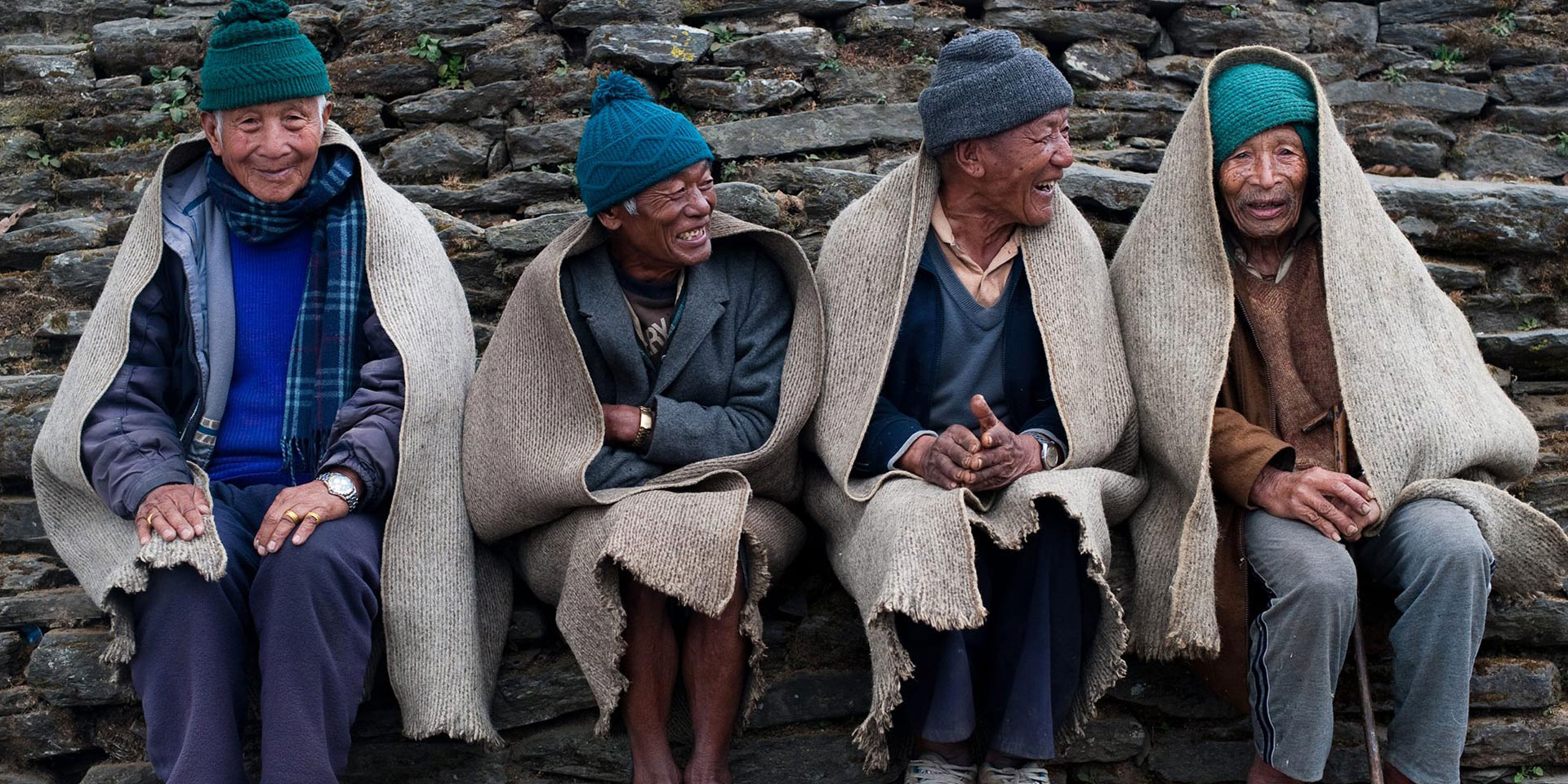 Gurung ex-armymen enjoying the quiet life © Alex Treadway