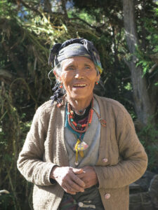 Local lady at Nar Phedi on the Nar Phu trek in Nepal