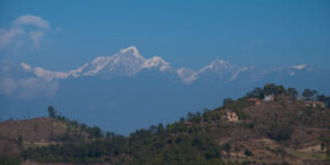 View of Dorje Lakpa from Namobuddha on the Balthali trek in Nepal