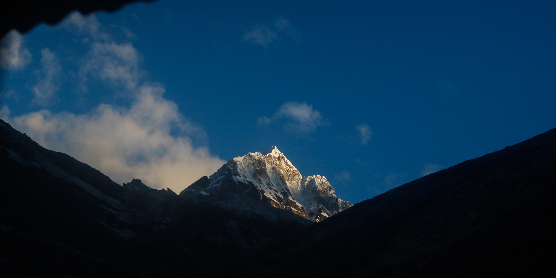 View from Tea house in Khare the base camp for Mera Peak climbing in Nepal