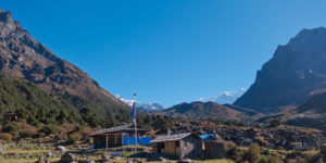 Tseram is a cluster of small tea houses on the trail to Kanchenjunga South BC