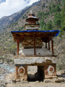 Beautiful entrance Kani to Pungmo Village on the Kagmara La trails in the Shey Poksundo National park in Nepal