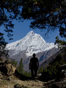 Trekking towards Kang Chauni 6444m in Lower Dolpo, Western Nepal